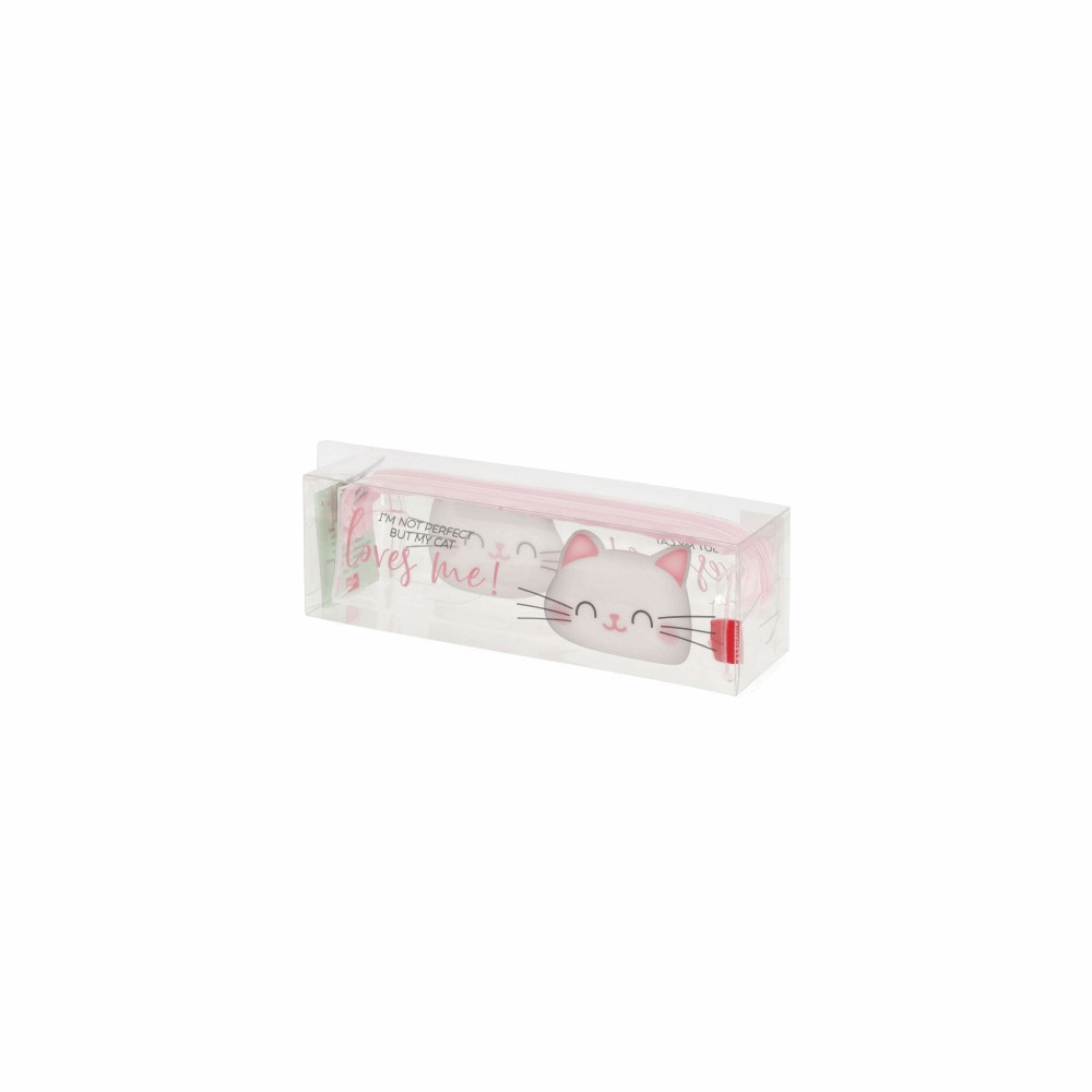 LEGAMI PC0026 TRANSPARENT PENCIL CASE - KITTY