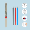 LEGAMI REFTEPKIT1 4 REFILLS 3-COL. ERAS. GEL PEN - MAKE MISTAKES
