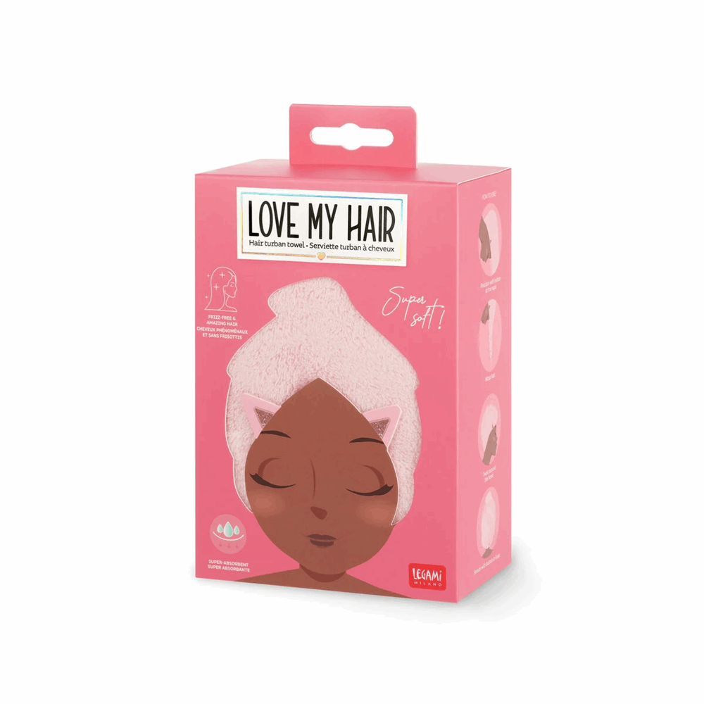 LEGAMI HTW0002 LOVE MY HAIR - HAIR TURBAN TOWEL