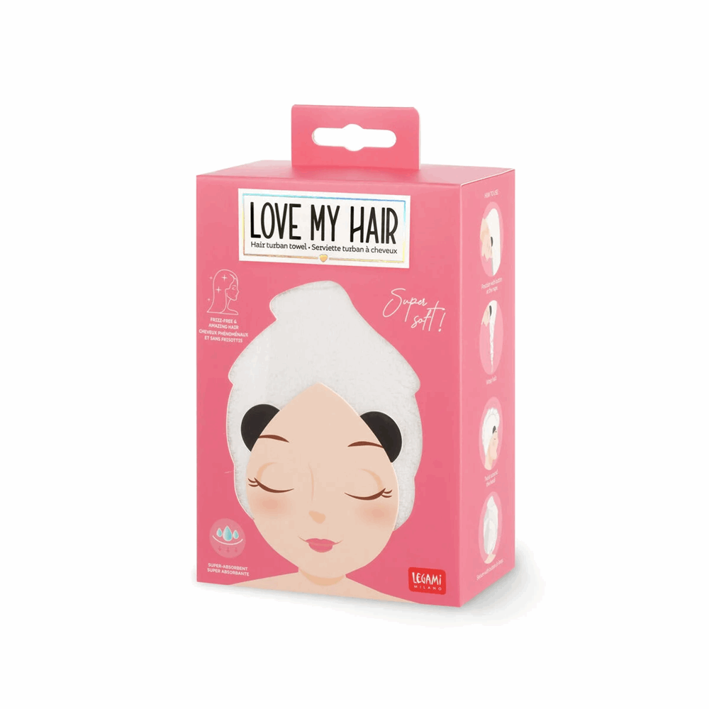LEGAMI HTW0001 LOVE MY HAIR - HAIR TURBAN TOWEL