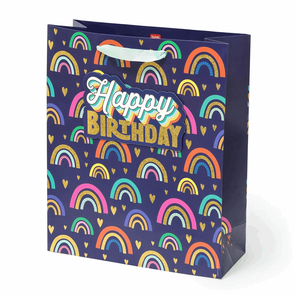 LEGAMI GB00603 LARGE GIFT BAG HB RAINBOW