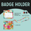 LEGAMI BH0033 BADGE HOLDER - FLOWERS