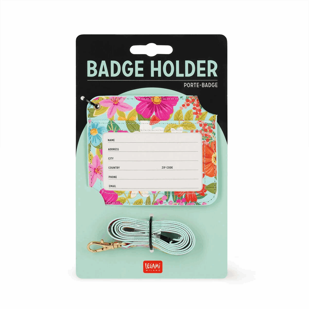 LEGAMI BH0033 BADGE HOLDER - FLOWERS