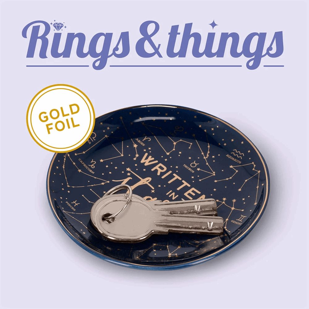 LEGAMI CPL0001 RINGS & THINGS - CERAMIC PLATE - STARS