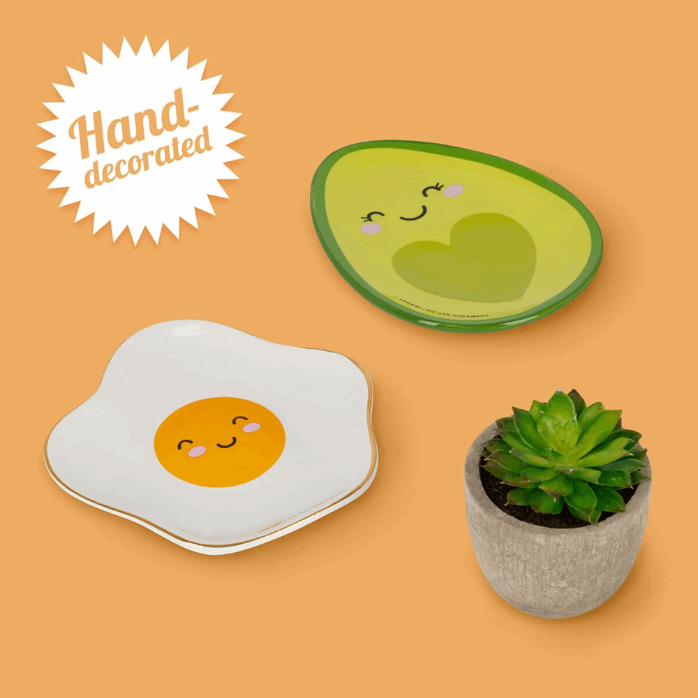 LEGAMI CPL0004 RINGS & THINGS - CERAMIC PLATE - AVOCADO