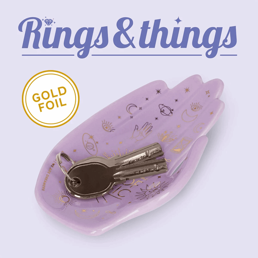 LEGAMI CPL0005 RINGS & THINGS - CERAMIC PLATE - MAGIC