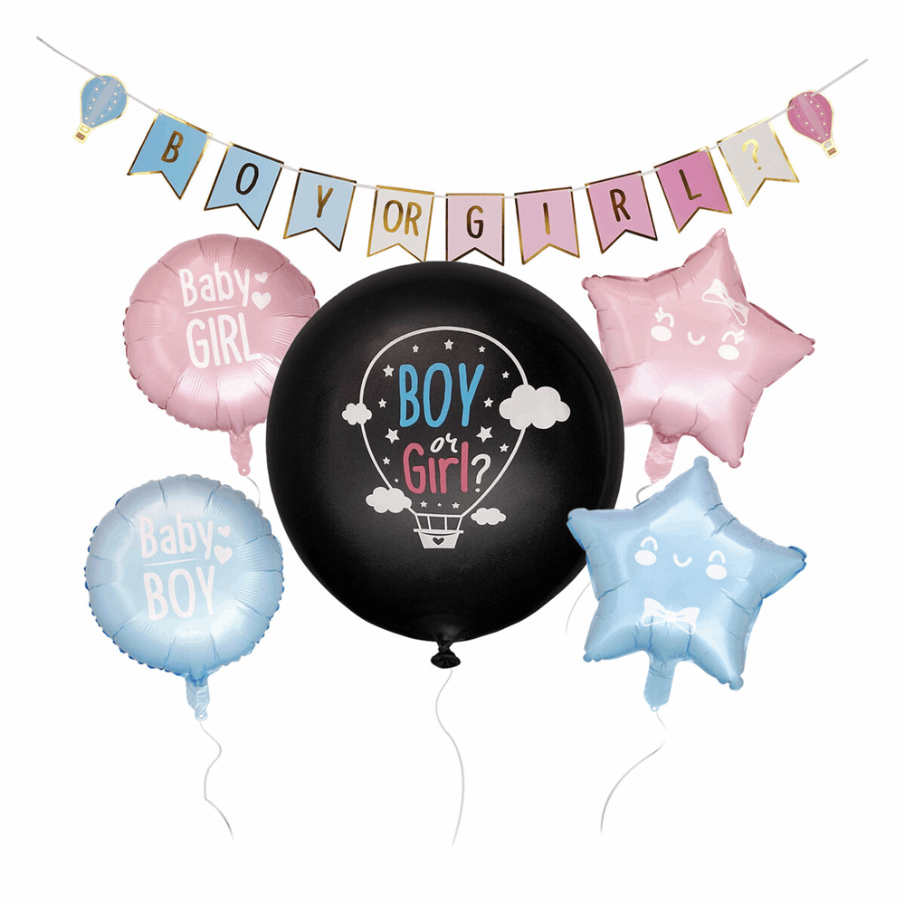 LEGAMI GRK0001 PINK OR BLUE, WE LOVE YOU - GENDER REVEAL PARTY KIT