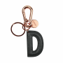 LEGAMI INK0004 MY INITIAL  - KEY RING - D - BLACK