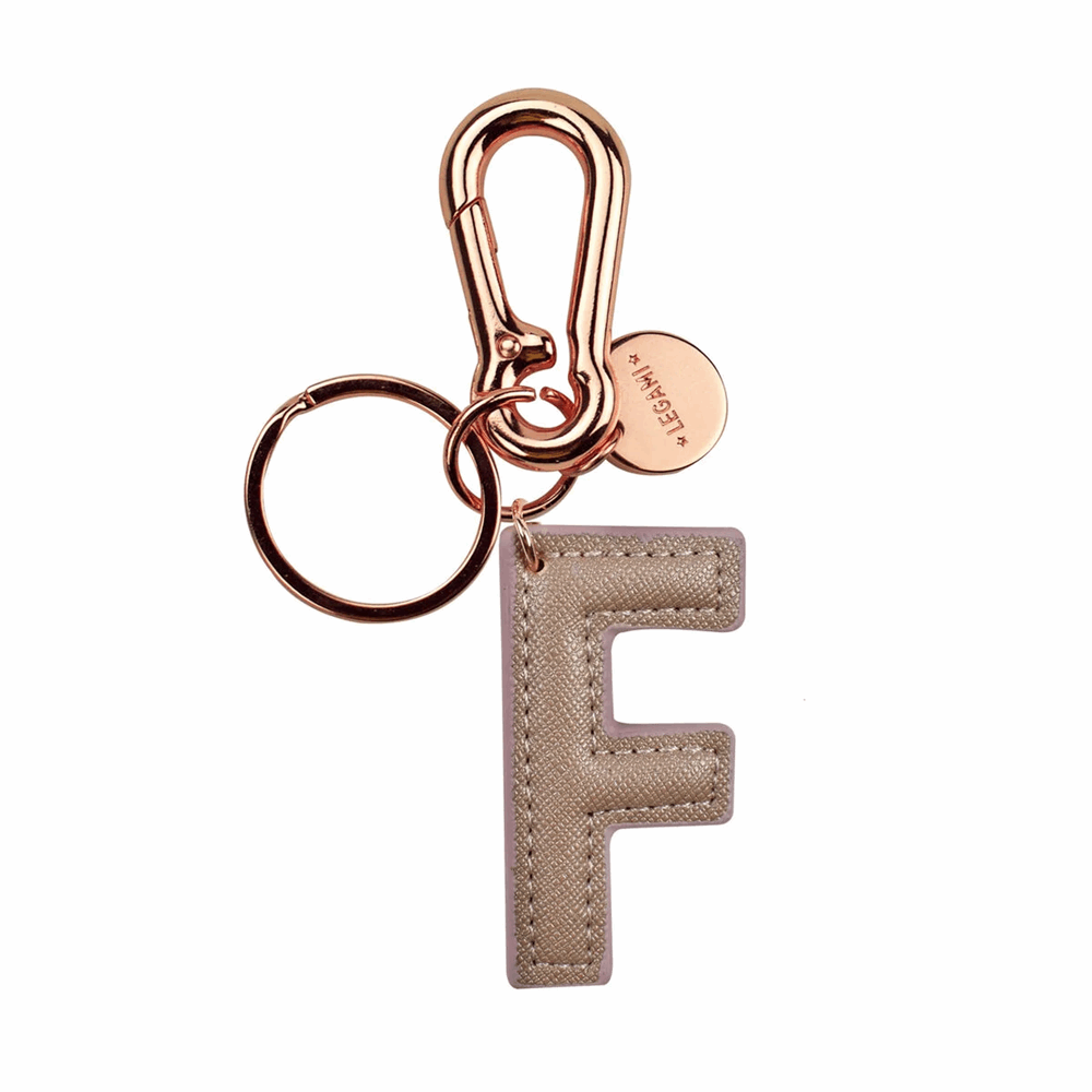 LEGAMI INK0006 MY INITIAL  - KEY RING - F - PINK