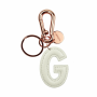 LEGAMI INK0007 MY INITIAL  - KEY RING - G - WHITE