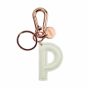 LEGAMI INK0016 MY INITIAL - KEY RING - P - WHITE