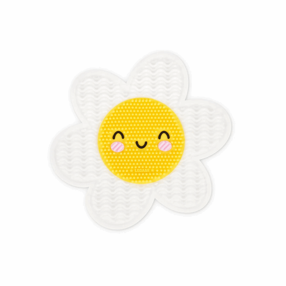 LEGAMI PAD0003 BRUSH IT OFF!- MAKE UP BRUSH CLEANING PAD - DAISY