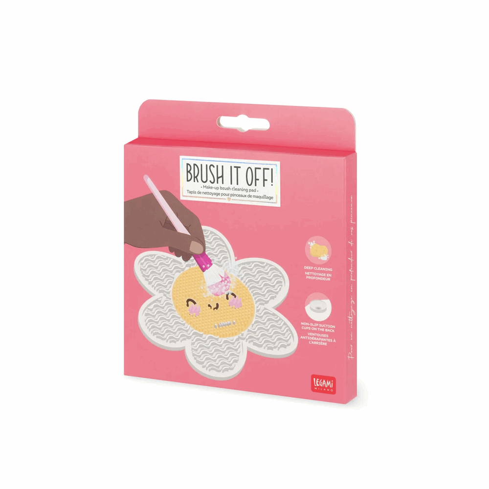 LEGAMI PAD0003 BRUSH IT OFF!- MAKE UP BRUSH CLEANING PAD - DAISY