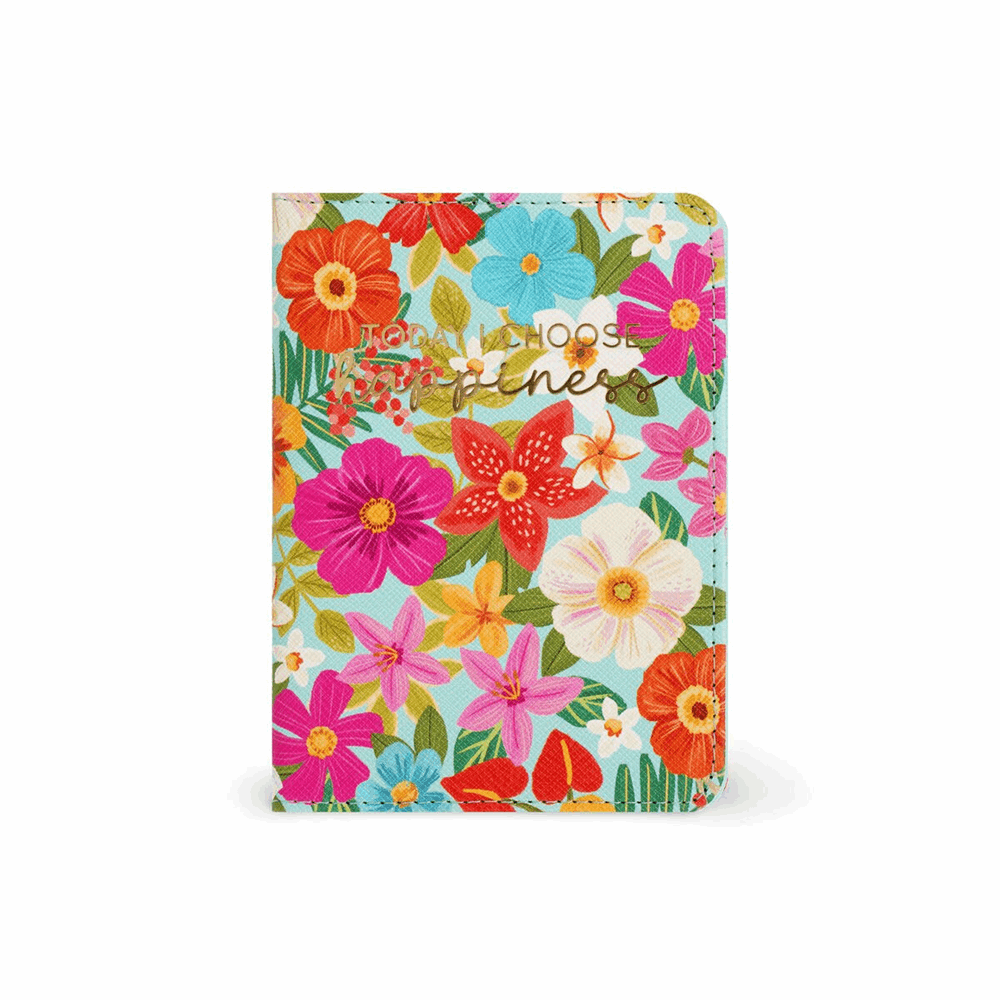 LEGAMI PH0035 PASSPORT HOLDER - FLOWERS