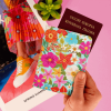 LEGAMI PH0035 PASSPORT HOLDER - FLOWERS