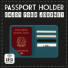 LEGAMI PH0032 PASSPORT HOLDER - PETROL