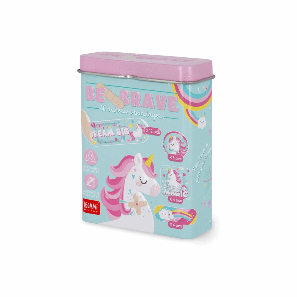 LEGAMI PLSKIT1 BE BRAVE - 30 PRINTED ADHESIVE BANDAGES - UNICORN