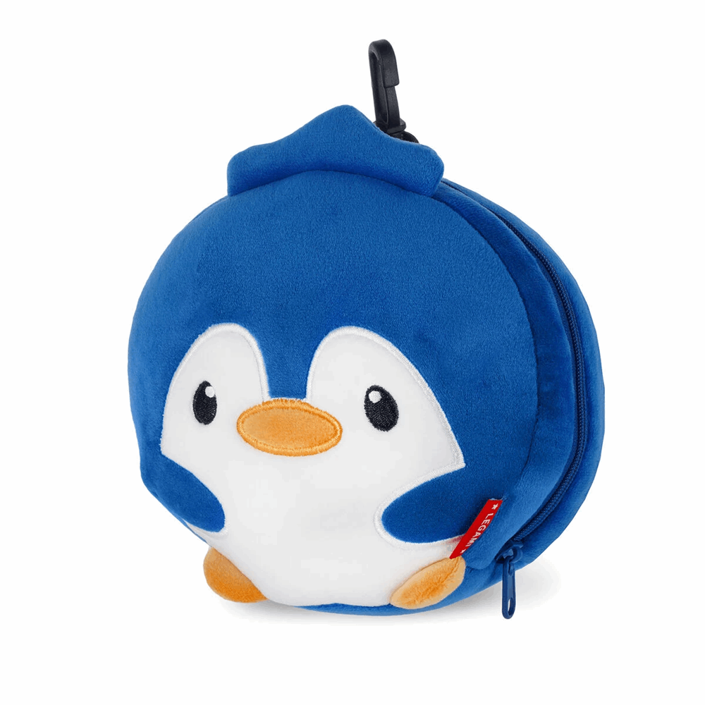 LEGAMI CTP0001 TRAVEL PILLOW WITH EYE MASK - MY TRAVEL BUDDY - PENGUIN