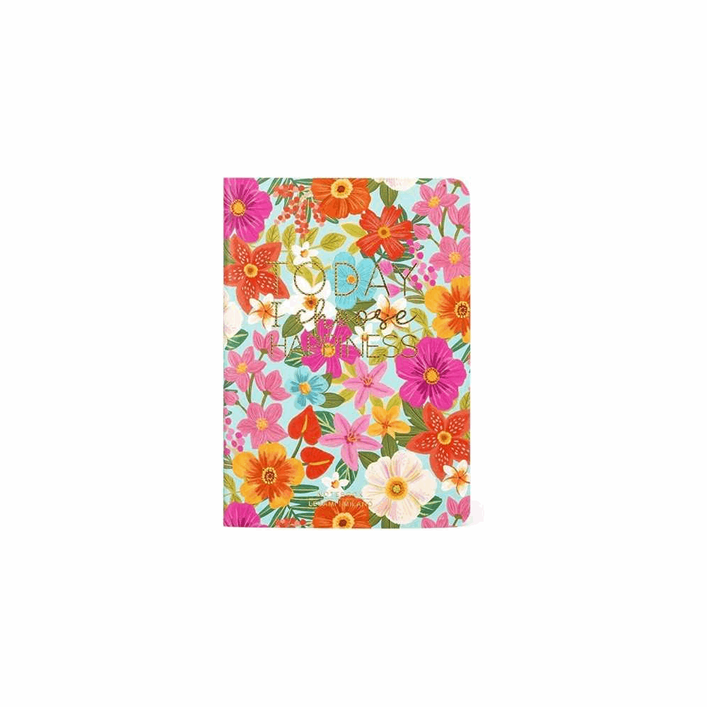 LEGAMI A6NOT0034 QUADERNO - SMALL LINED - FLOWERS