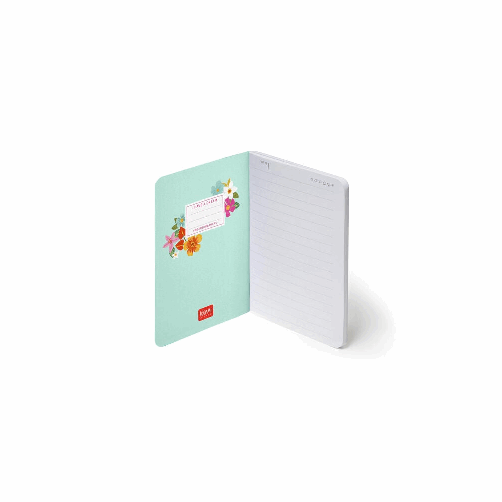 LEGAMI A6NOT0034 QUADERNO - SMALL LINED - FLOWERS