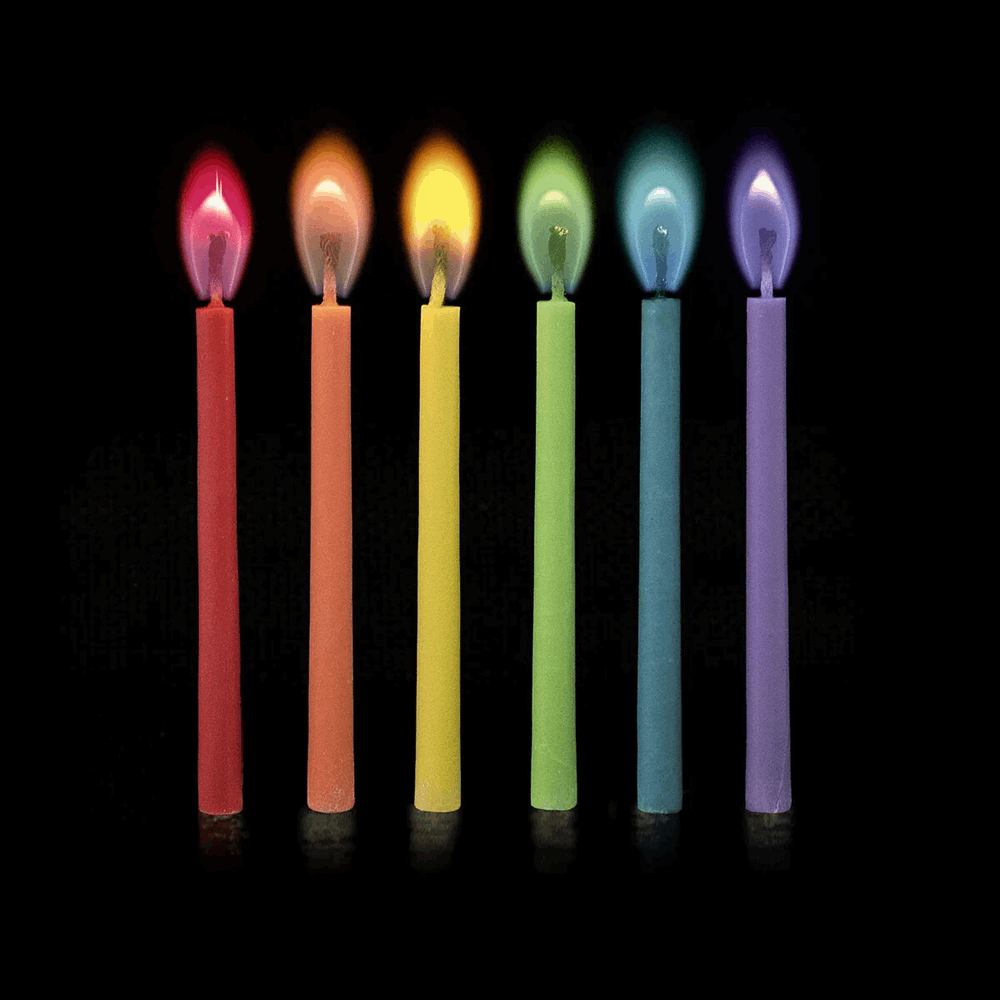 LEGAMI FLC0001 COLOURED FLAME - CANDLES ΣΕΤ 12τμχ