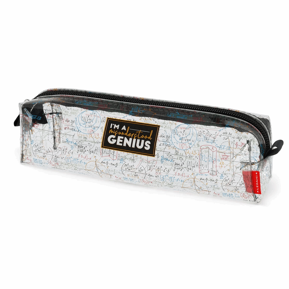 LEGAMI PC0027 TRANSPARENT PENCIL CASE - GENIUS