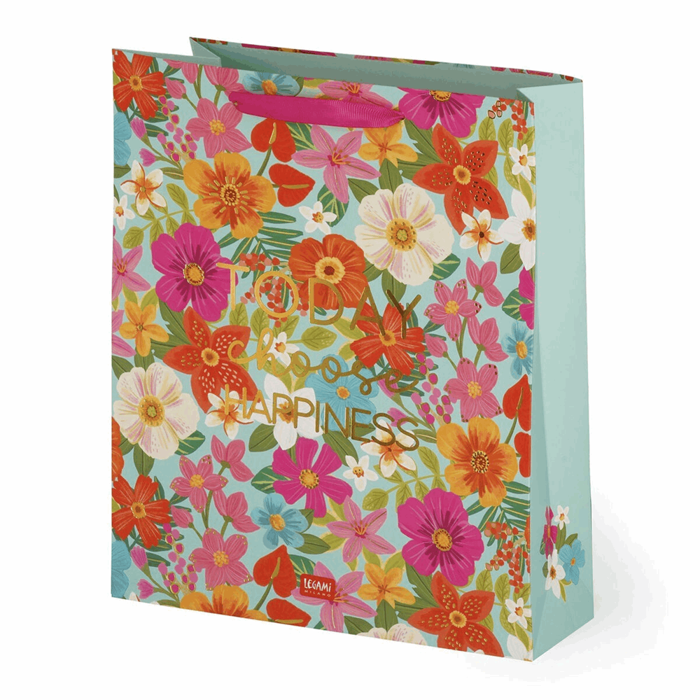 LEGAMI GB0647 GIFT BAG - LARGE - FLOWERS GB0647