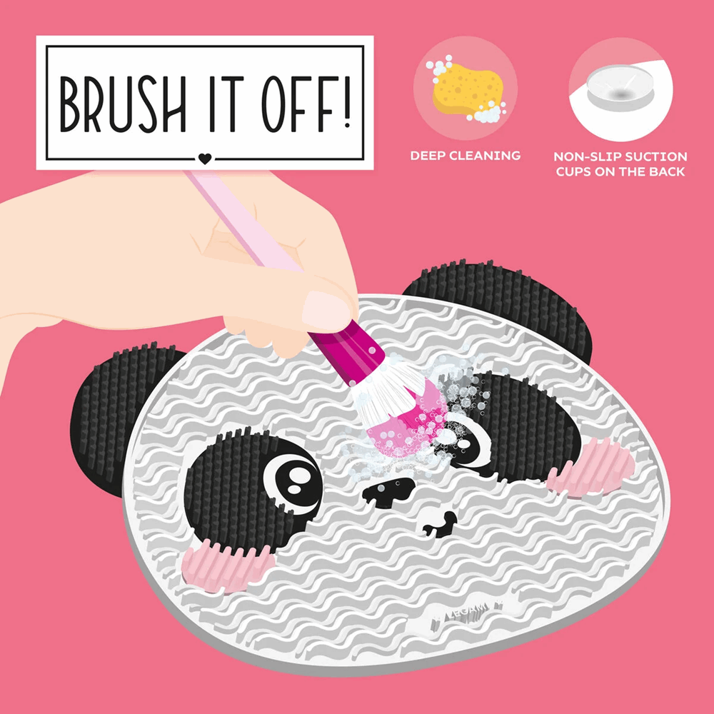 LEGAMI PAD0001 BRUSH IT OFF!- MAKE UP BRUSH CLEANING PAD - PANDA