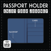 LEGAMI PH0038 PASSPORT HOLDER - STARS