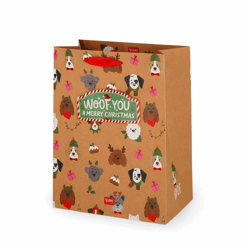 LEGAMI GB0669 GIFT BAG - MEDIUM - DOGS