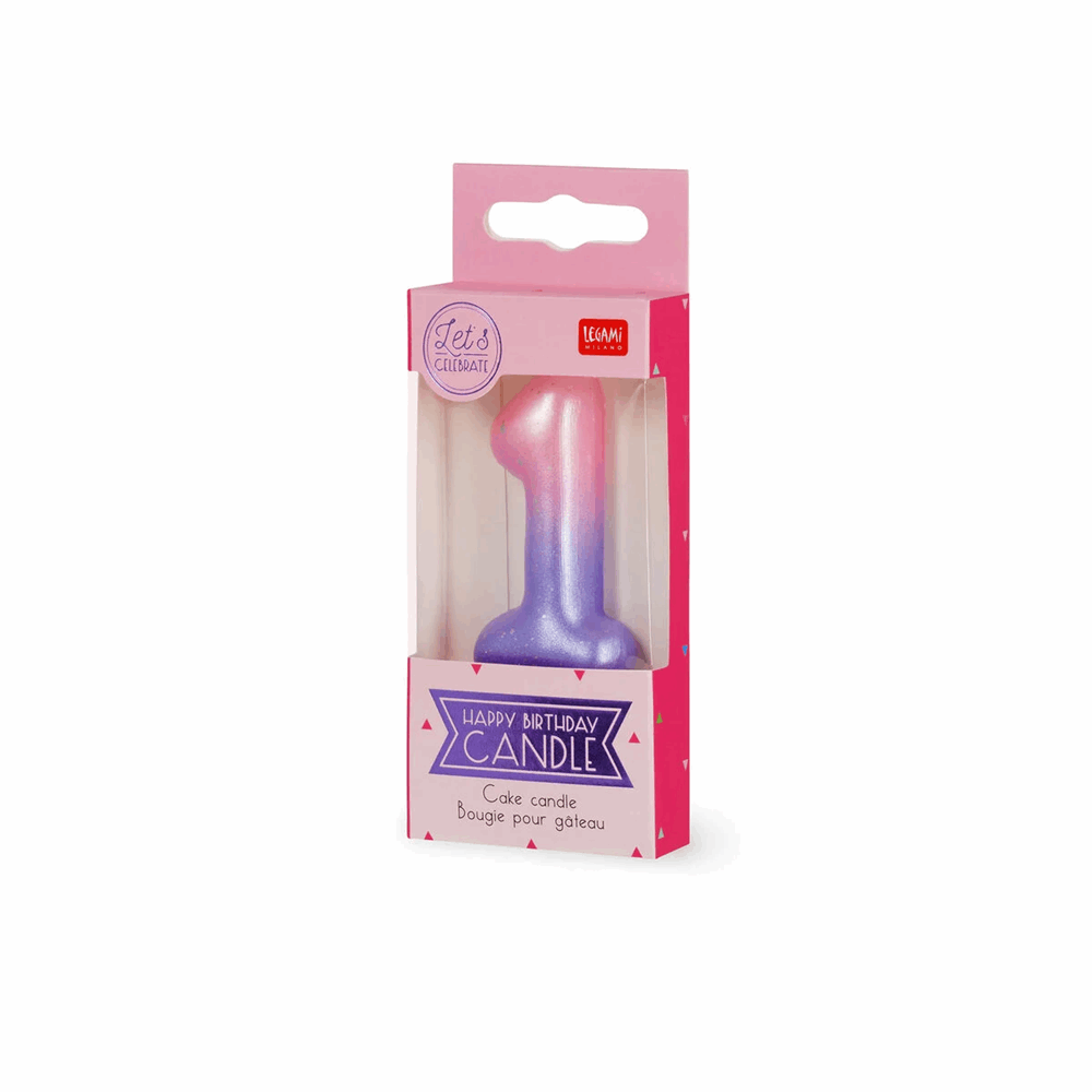 LEGAMI CNU0002 CAKE CANDLE - HAPPY BIRTHDAY CANDLE - PINK - 1
