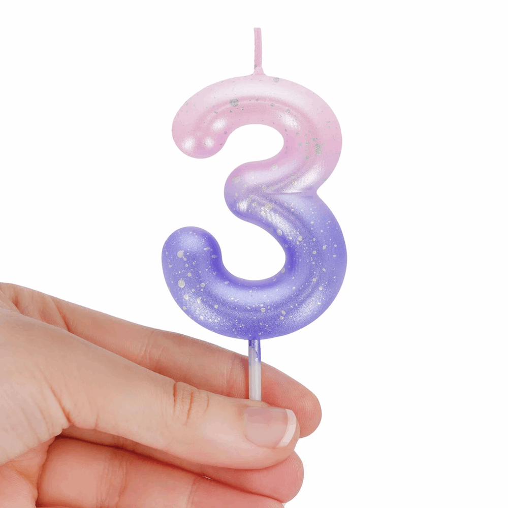 LEGAMI CNU0004 CAKE CANDLE - HAPPY BIRTHDAY CANDLE - PINK - 3