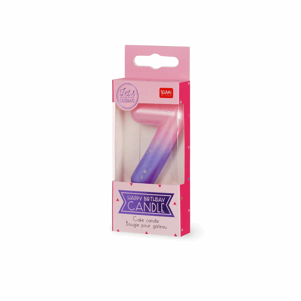 LEGAMI CNU0008 CAKE CANDLE - HAPPY BIRTHDAY CANDLE - PINK - 7
