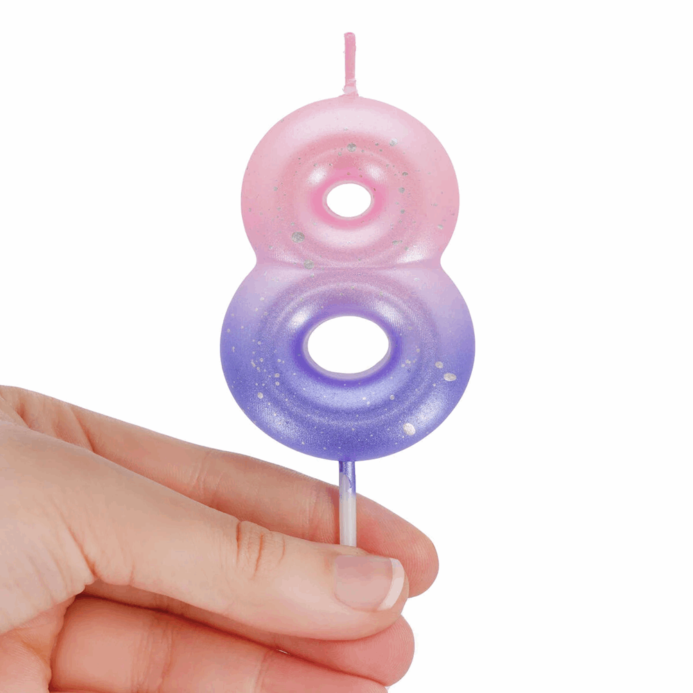 LEGAMI CNU0009 CAKE CANDLE - HAPPY BIRTHDAY CANDLE - PINK - 8