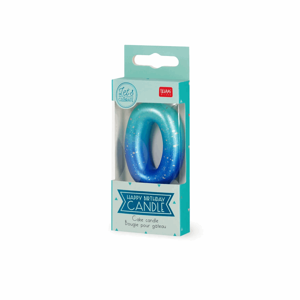 LEGAMI CNU0011 CAKE CANDLE - HAPPY BIRTHDAY CANDLE - BLUE - 0