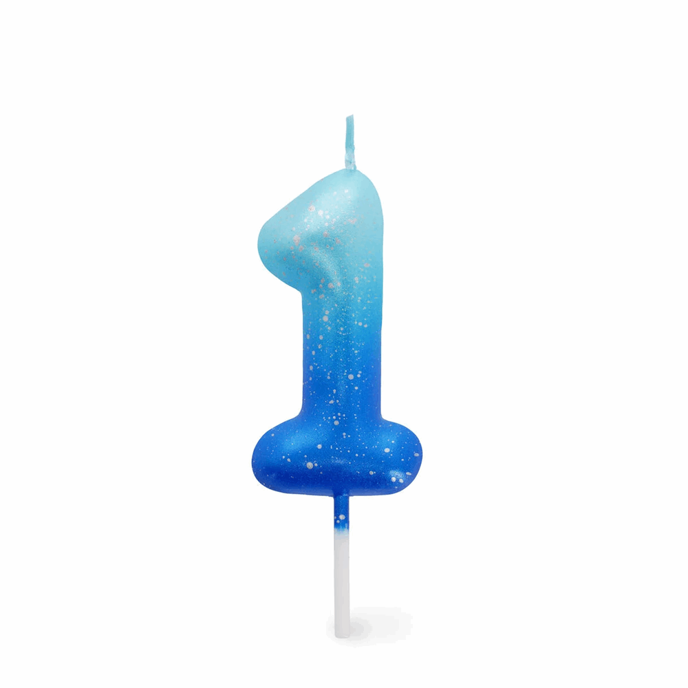LEGAMI CNU0012 CAKE CANDLE - HAPPY BIRTHDAY CANDLE - BLUE - 1