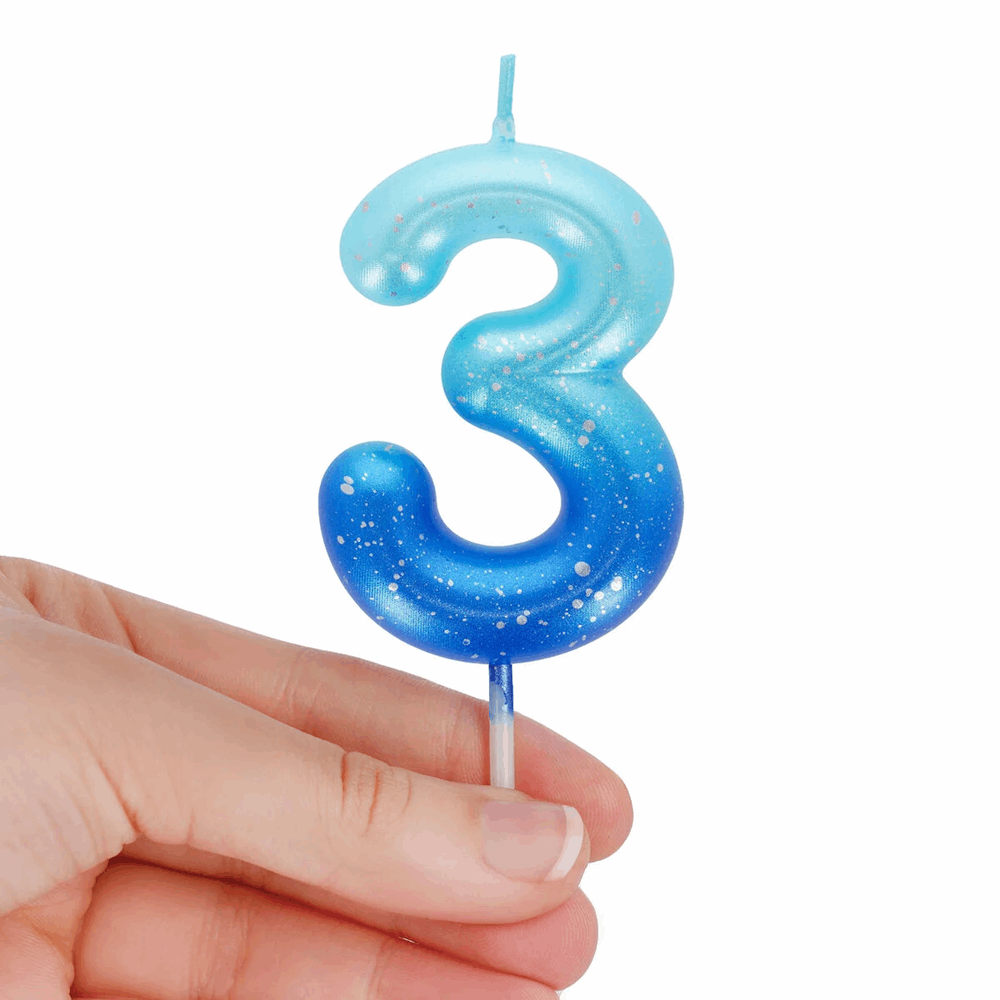 LEGAMI CNU0014 CAKE CANDLE - HAPPY BIRTHDAY CANDLE - BLUE - 3