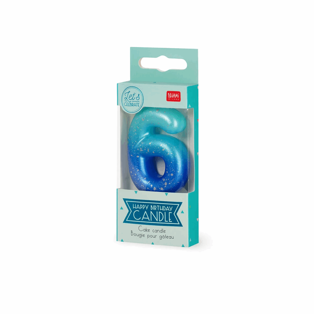 LEGAMI CNU0017 CAKE CANDLE - HAPPY BIRTHDAY CANDLE - BLUE - 6