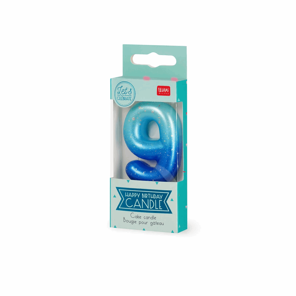 LEGAMI CNU0020 CAKE CANDLE - HAPPY BIRTHDAY CANDLE - BLUE - 9