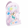 LEGAMI BGPU0005 POP-UP CARD - POP-UP GREETING CARD - UNICORN