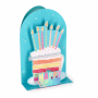 LEGAMI BGPU0006  POP-UP CARD - POP-UP GREETING CARD - BIRTHDAY CAKE