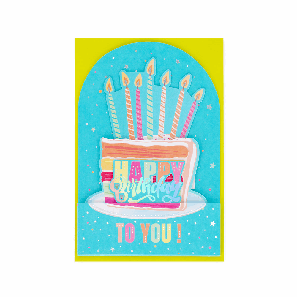 LEGAMI BGPU0006  POP-UP CARD - POP-UP GREETING CARD - BIRTHDAY CAKE
