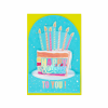 LEGAMI BGPU0006  POP-UP CARD - POP-UP GREETING CARD - BIRTHDAY CAKE