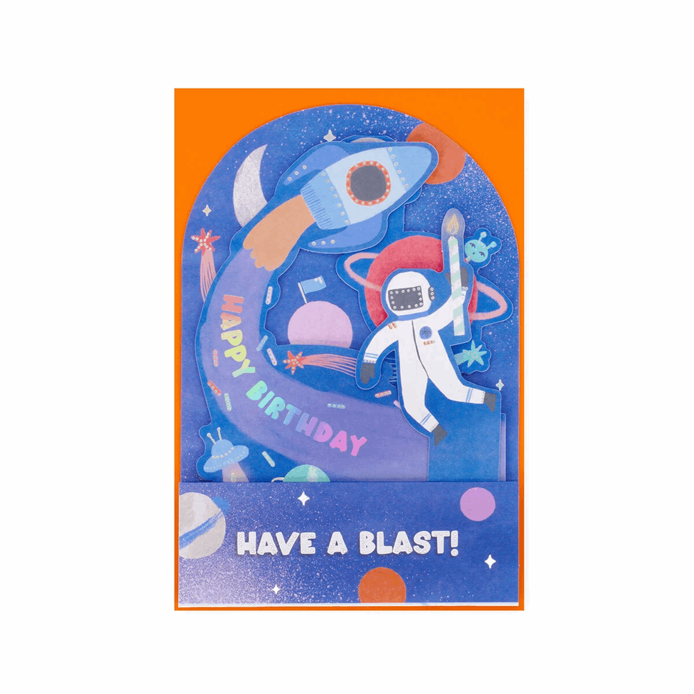 LEGAMI BGPU0007 POP-UP CARD - POP-UP GREETING CARD - SPACE