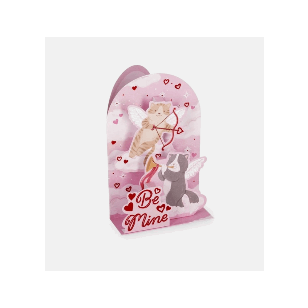 LEGAMI BGPU0013 POP-UP CARD - POP-UP GREETING CARD - KITTY