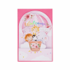 LEGAMI BGPU0015 POP-UP CARD - POP-UP GREETING CARD - BABY GIRL