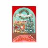 LEGAMI BGPXS0002 POP-UP CARD - POP-UP GREETING CARD - XMAS FIREPLACE