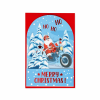 LEGAMI BGPXS0006 POP-UP CARD - POP-UP GREETING CARD - SANTA BIKE