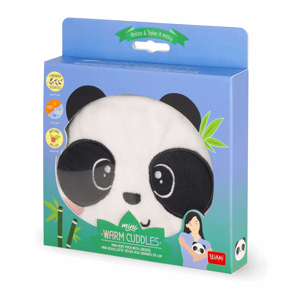LEGAMI MWC0002 HEAT PACK WITH LINSEED - WARM CUDDLES - PANDA