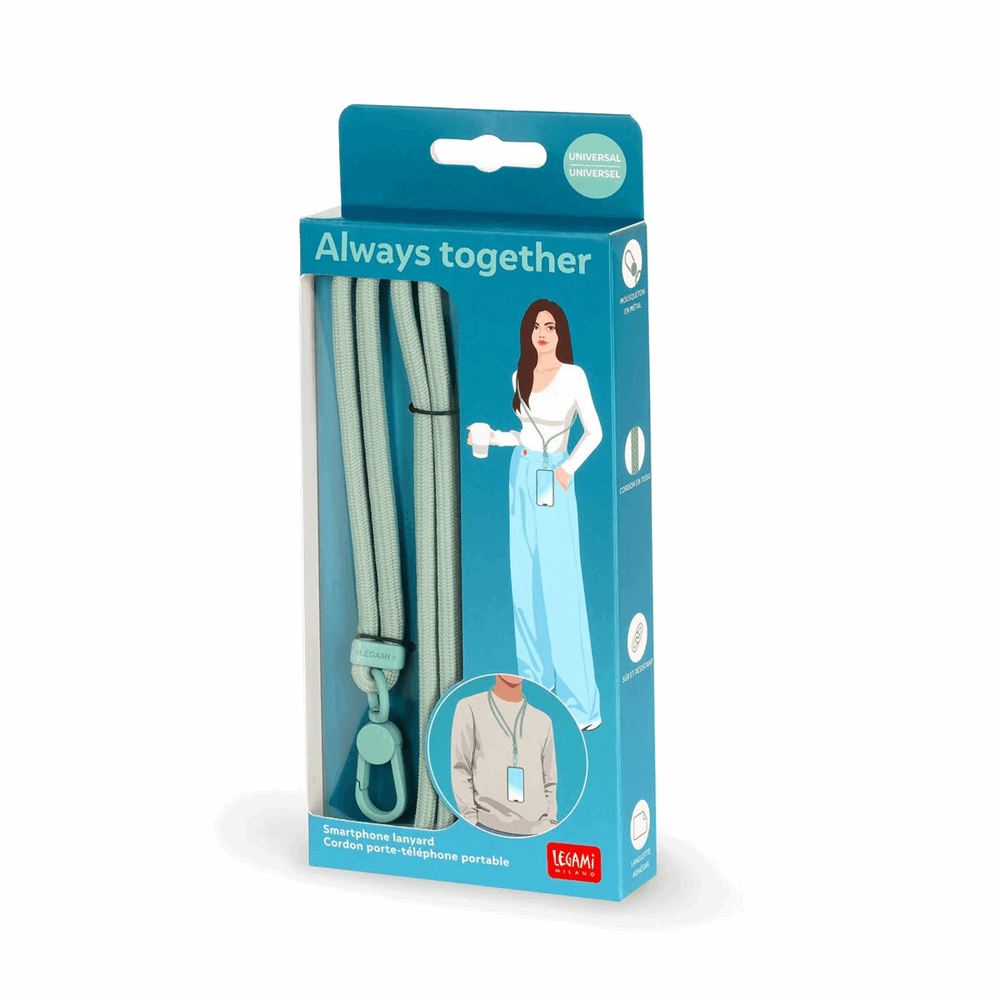 LEGAMI PHL0007 SMARTPHONE LANYARD - ALWAYS TOGETHER - MILK & MINT